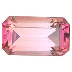 1.90 Carat Natural Loose Pink Tourmaline Emerald Shape Gem