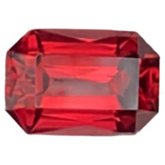 1.90 Carat Natural Loose Pinkish Red Garnet Stone Cushion Cut Tanzanian Gemstone