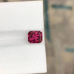 1.90 Carat Natural Loose Pinkish Red Garnet Stone Fancy Cut Tanzanian Gemstone
