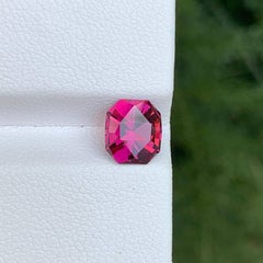 1.90 Carat Natural Loose Pinkish Red Garnet Stone Fancy Cut Tanzanian Gemstone
