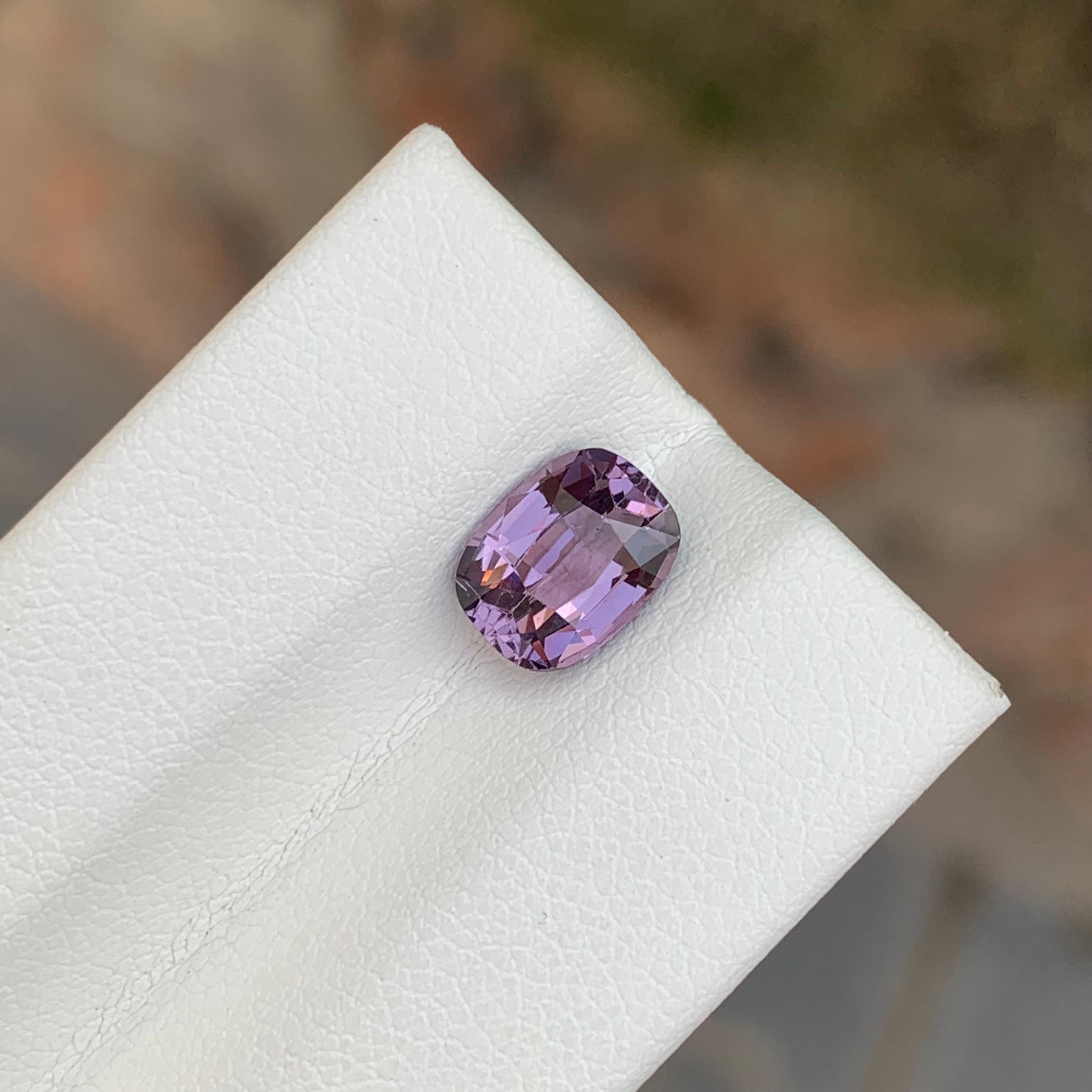 1.90 Carat Natural Loose Purplish Pink Spinel From Myanmar Mine For Sale 5