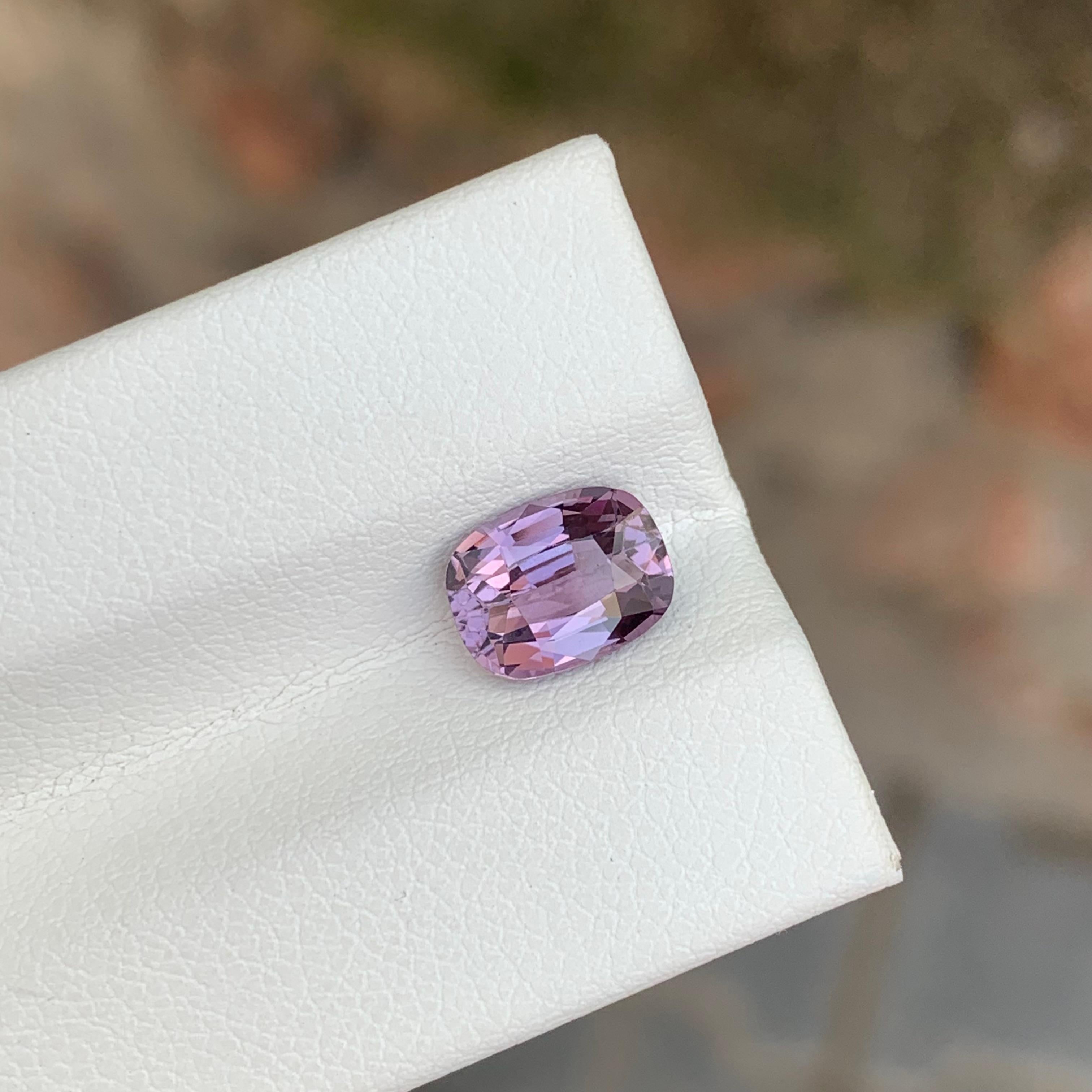 Faceted Purplish Pink Spinel

Weight : 1.90 Carat
Dimension: 8.2 x 6.2 x 4.3 Mm
Treatment: Non
Shape : Cushion
Colour: Purplish Pink

Spinel is a captivating gemstone prized for its brilliant colors and exceptional clarity. Found in a spectrum of