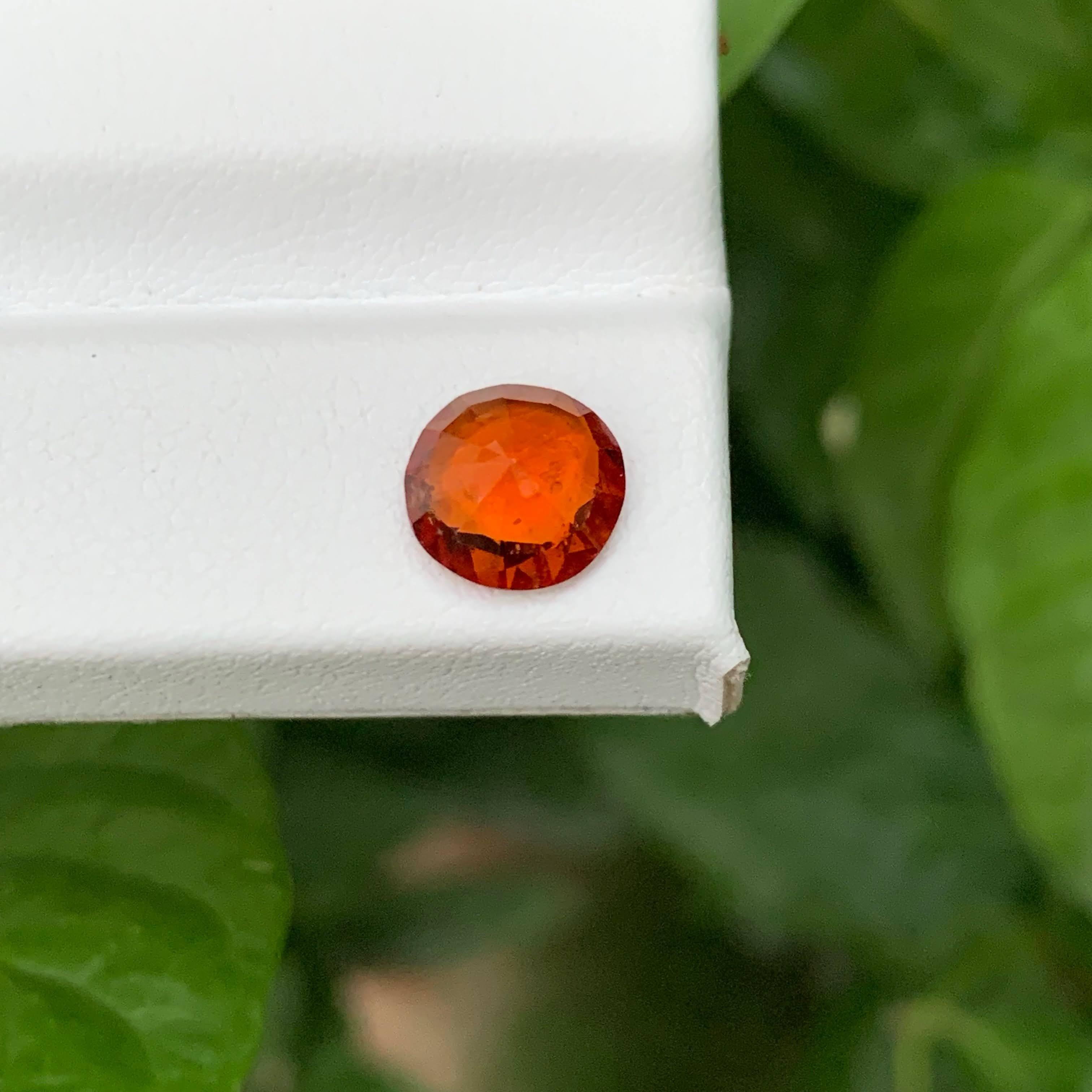 1,90 Carati di Granato Fanta Spessartite naturale sfuso Taglio rotondo Gemma africana In condizioni Nuovo in vendita a Bangkok, TH