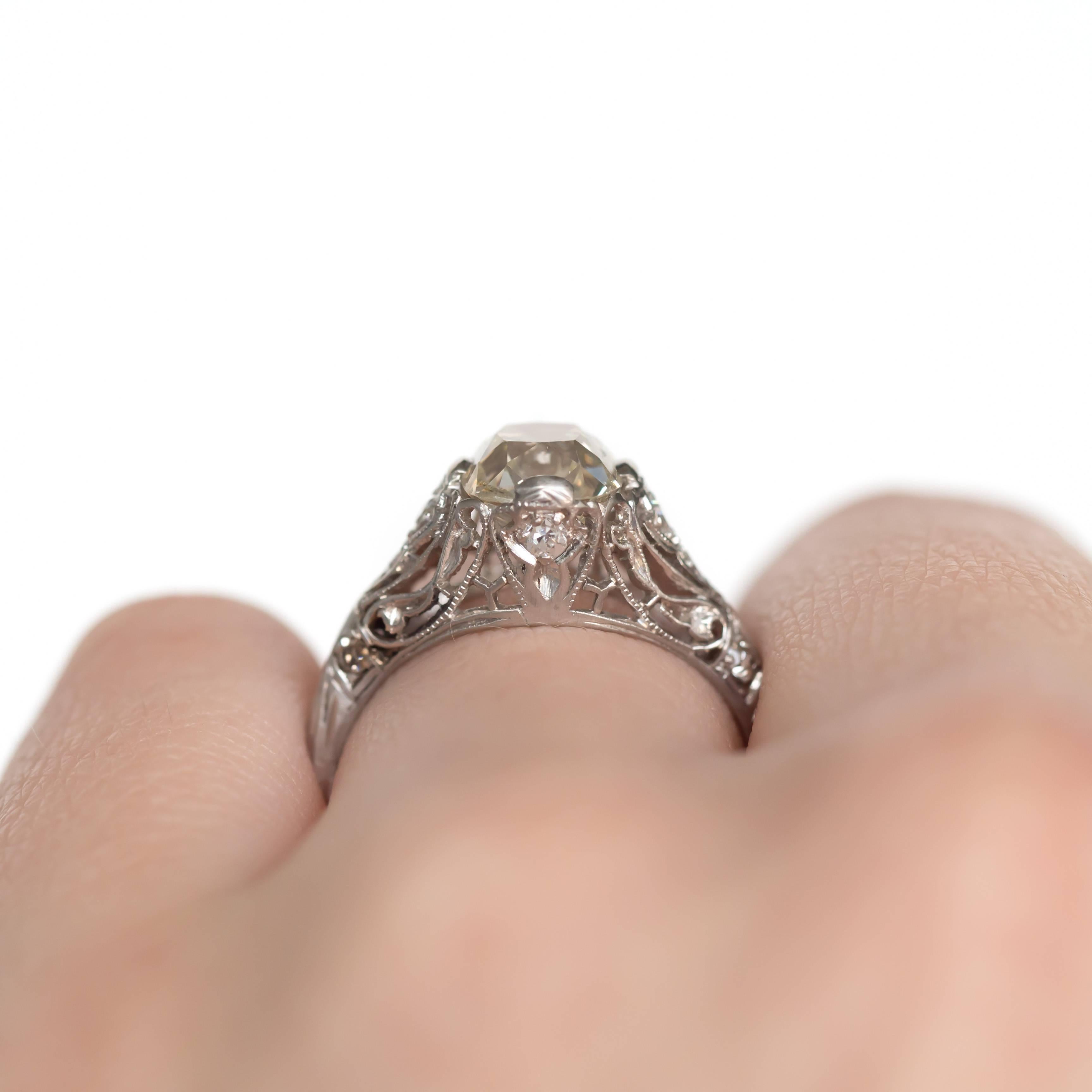 1.90 Carat Platinum Engagement Ring 1