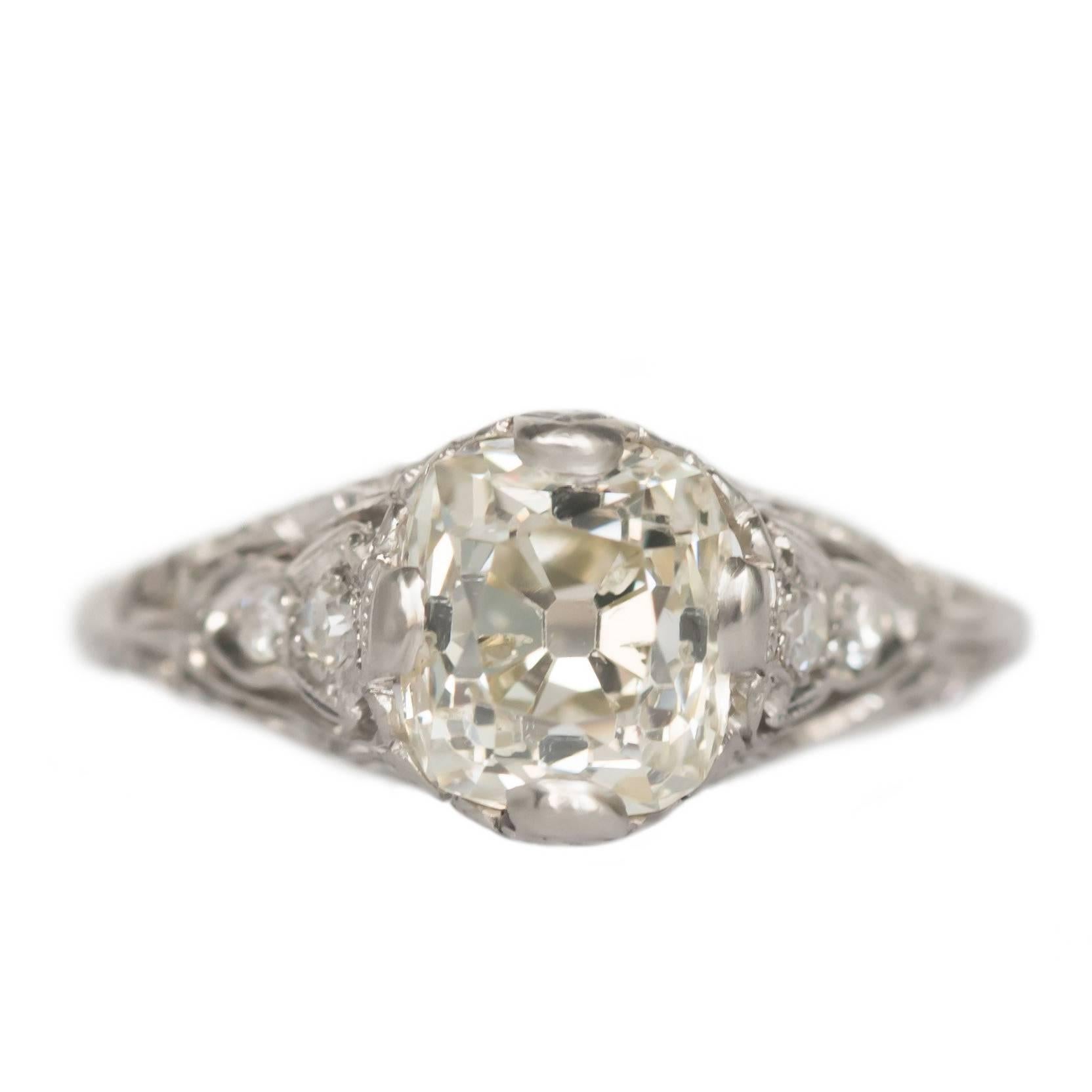 1.90 Carat Platinum Engagement Ring