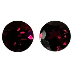 1,90 Karat lila Rotes Pyrope-Granat-Paar