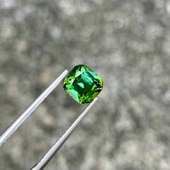 1.90 carati di tormalina verde menta taglio a cuscino Gemma afgana