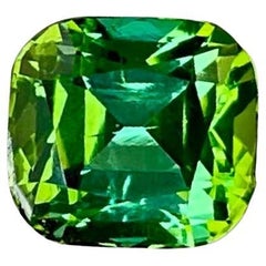 1.90 quilates Piedra turmalina verde menta talla cojín Piedra preciosa afgana