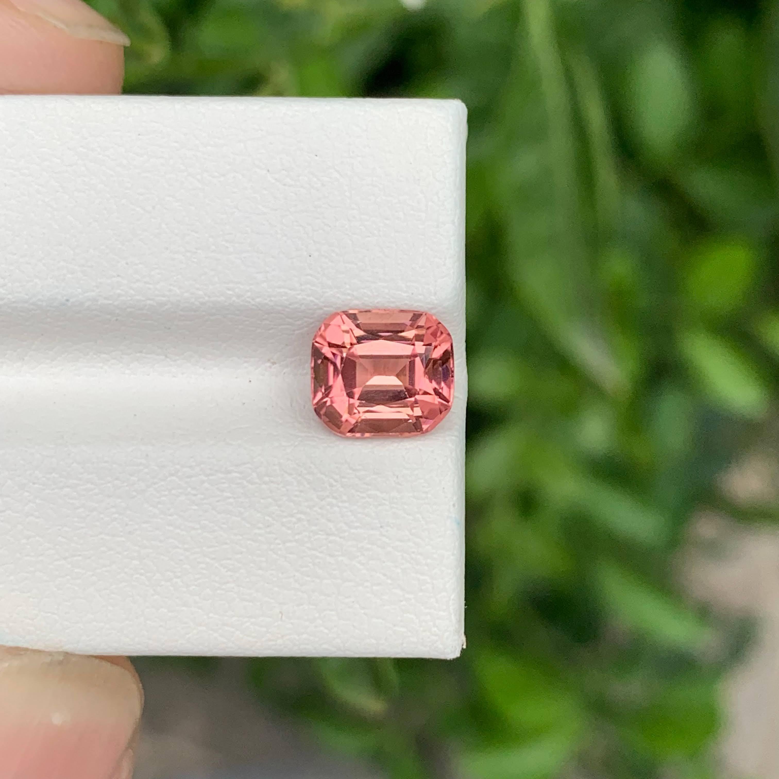 Taglio cuscino 1.90 carats Pink Tourmaline Stone Cushion Cut Natural Afghani Gemstone in vendita