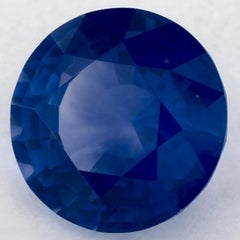 1.90 Ct Blue Sapphire Round Loose Gemstone