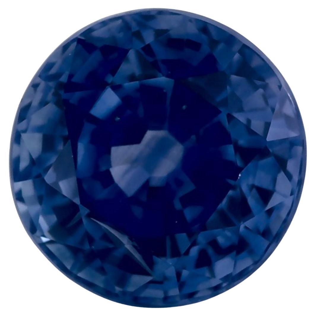 1.90 Ct Blue Sapphire Round Loose Gemstone