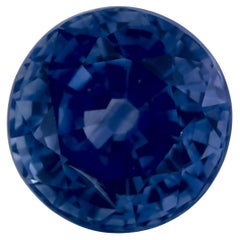 1.90 Ct Blue Sapphire Round Loose Gemstone