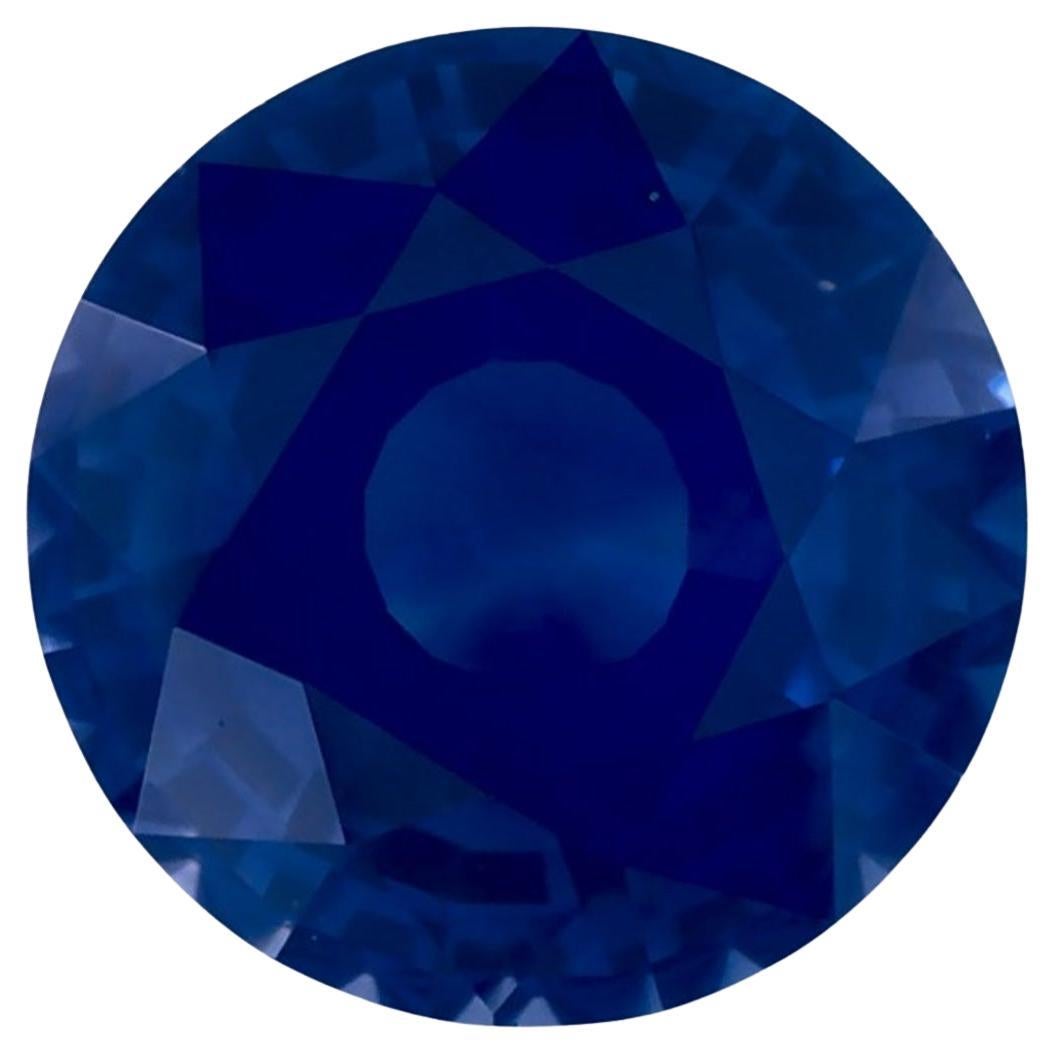 1.90 Ct Blue Sapphire Round Loose Gemstone