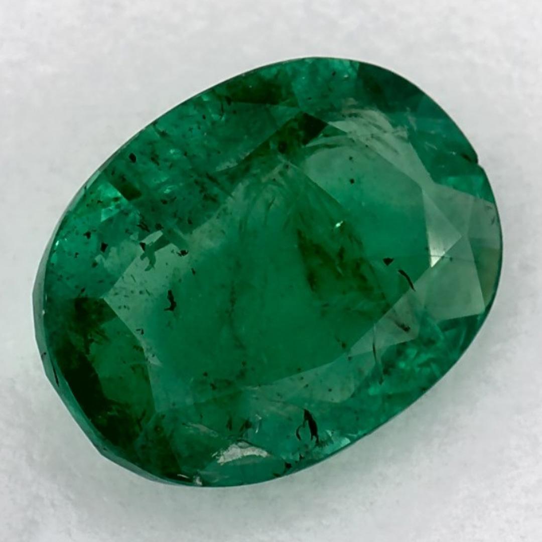 Oval Cut 1.90 Ct Emerald Oval Loose Gemstone For Sale
