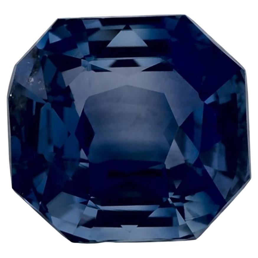 1.90 Cts Blue Sapphire Octagon Loose Gemstone For Sale