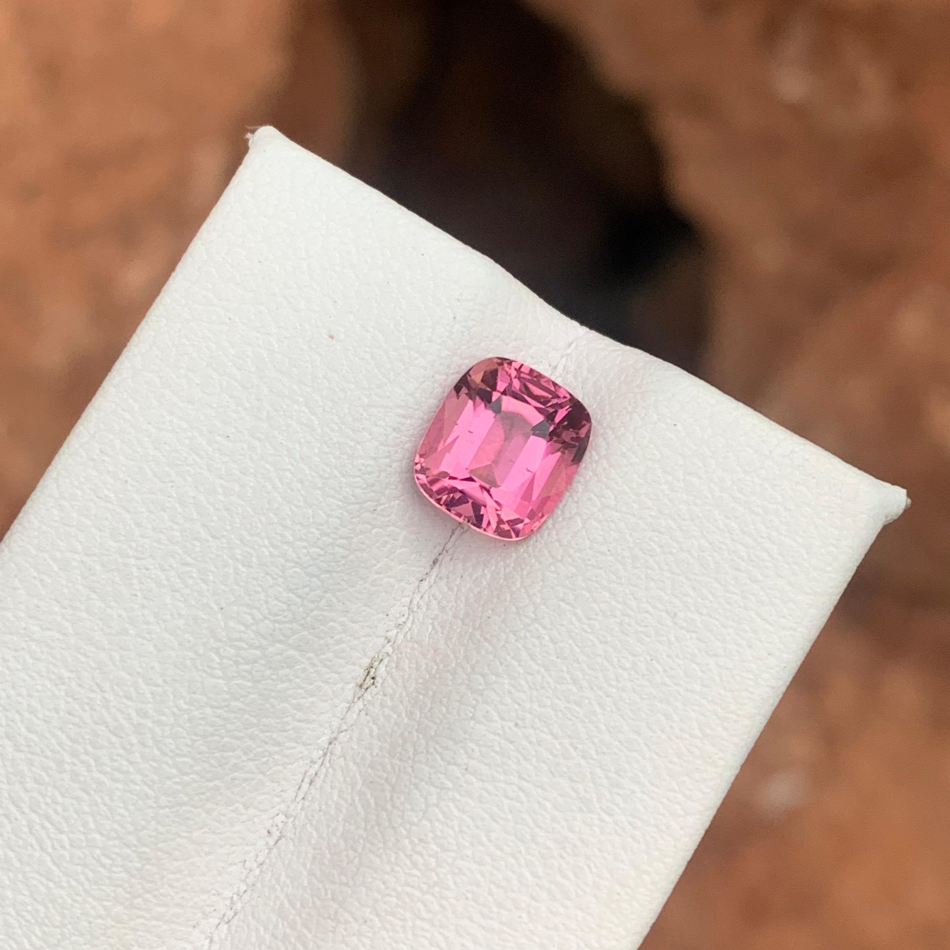Cushion Cut 1.90 Cts Natural Soft Baby Pink Tourmaline Loose Gemstone From Afghanistan Mine For Sale