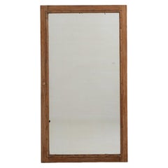 1900-1909 France Weathered Honey Oak Oak Wall Mirror