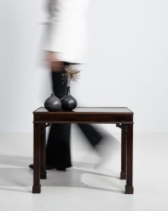 1900-1909 United Kingdom Deep Ebony Black Ebonized Console Table