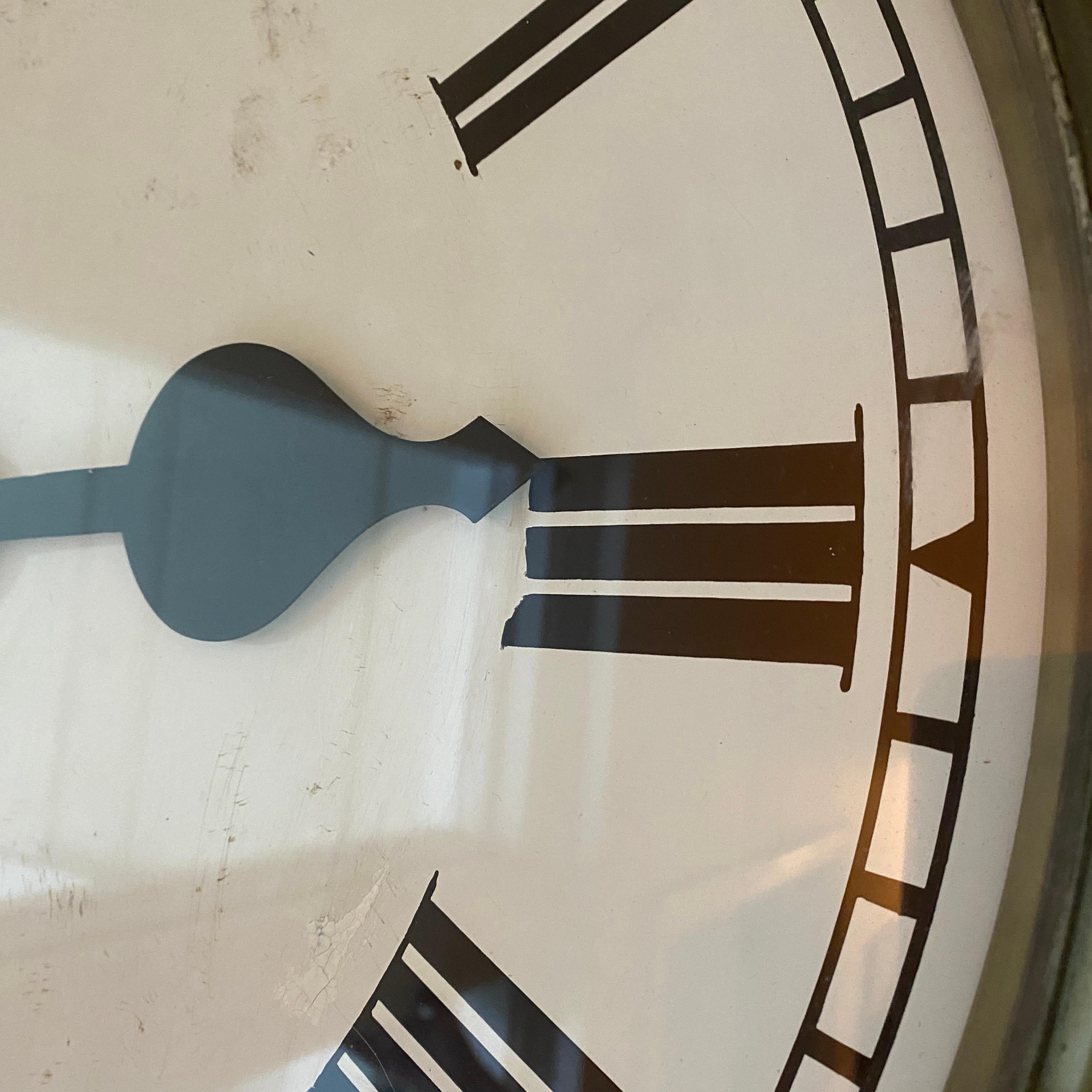 Fusee Railway Waiting Room / Commercial / boardroom / Office Clock Fusee movement - Fully Restored. This statement of a clock is it top working condition having just been fully restored, remaining 17 months of warranty. Unusual Added weight in the