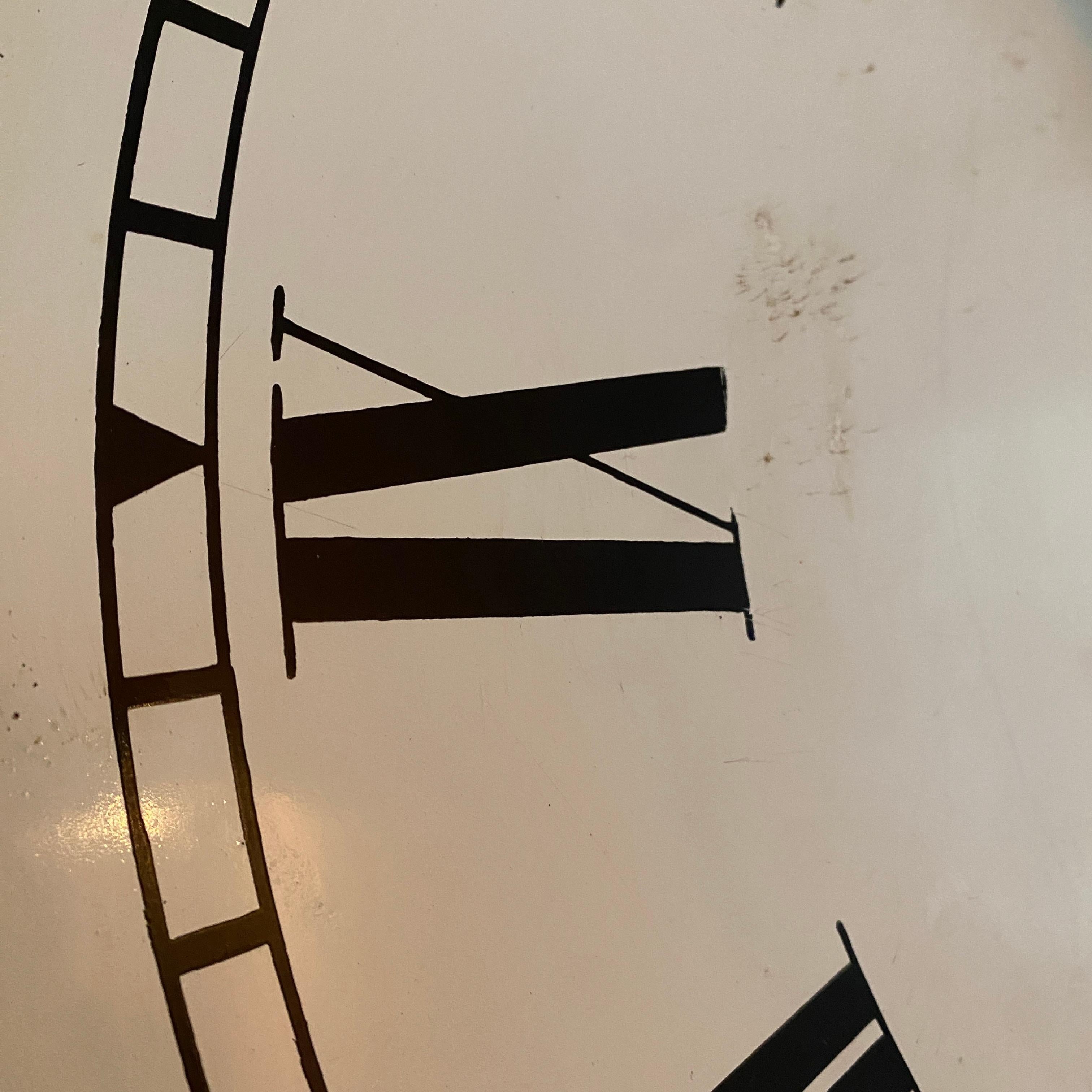 1900-1910’s Fuse Smith Astral Large Antique Wall Clock For Sale 2
