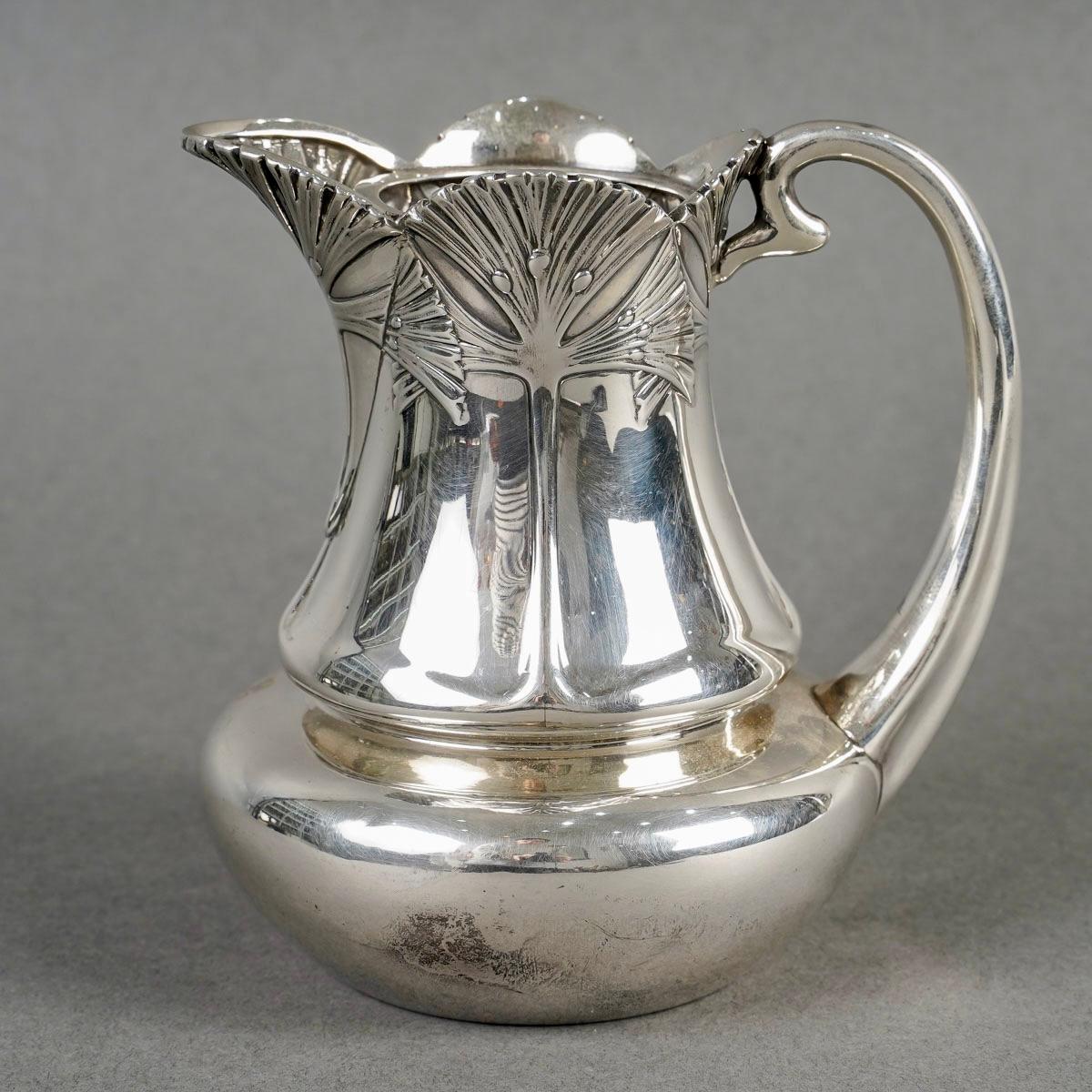 1900 Alphonse Debain - Set da tè e caffè in stile liberty A. Silver in vendita 9