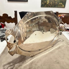 1900 Amazing Judgenstil Silver Plated Tray by Albert Kohler for W.M.F.