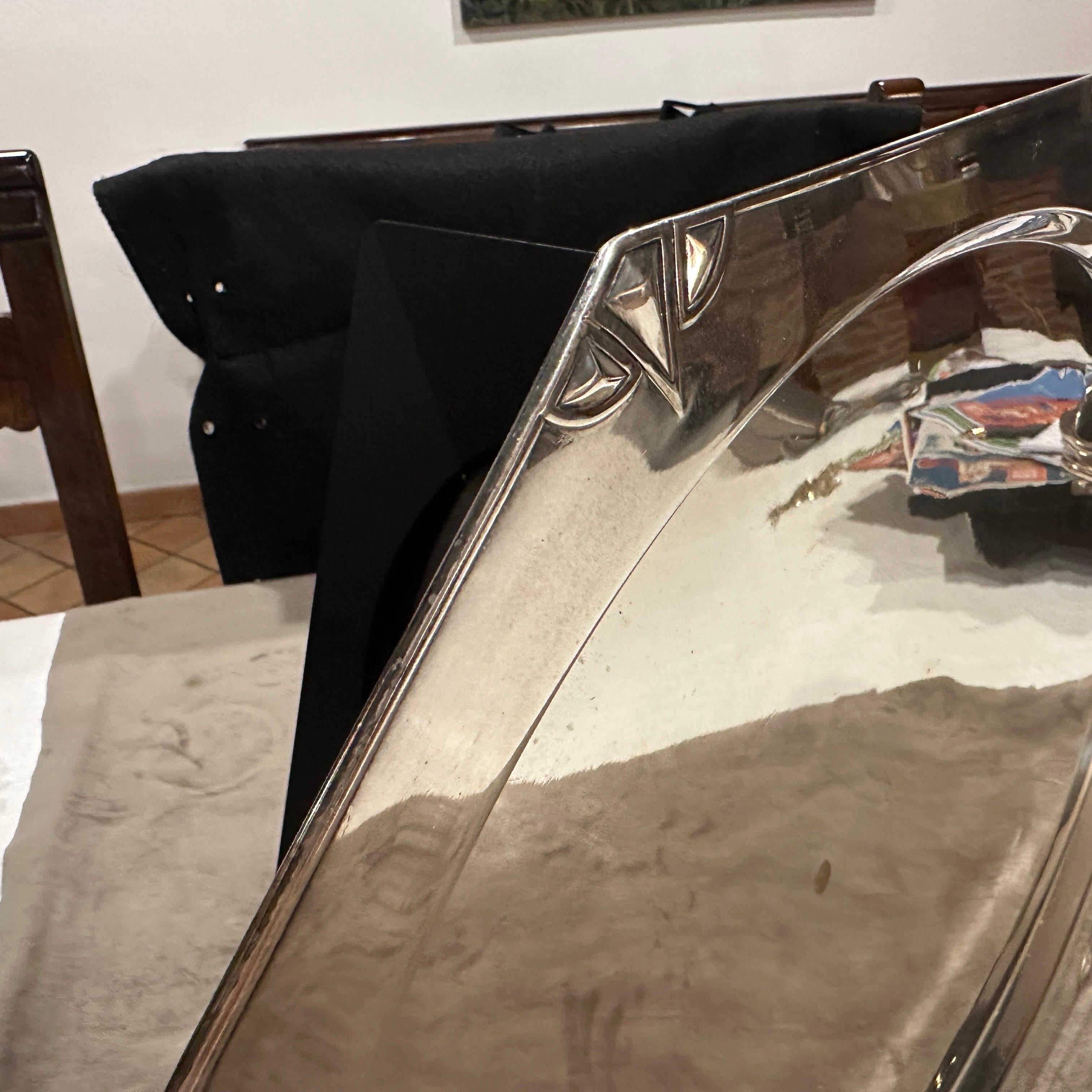 1900 Amazing Judgenstil Silver Plated Tray by Albert Kohler for W.M.F. For Sale 3