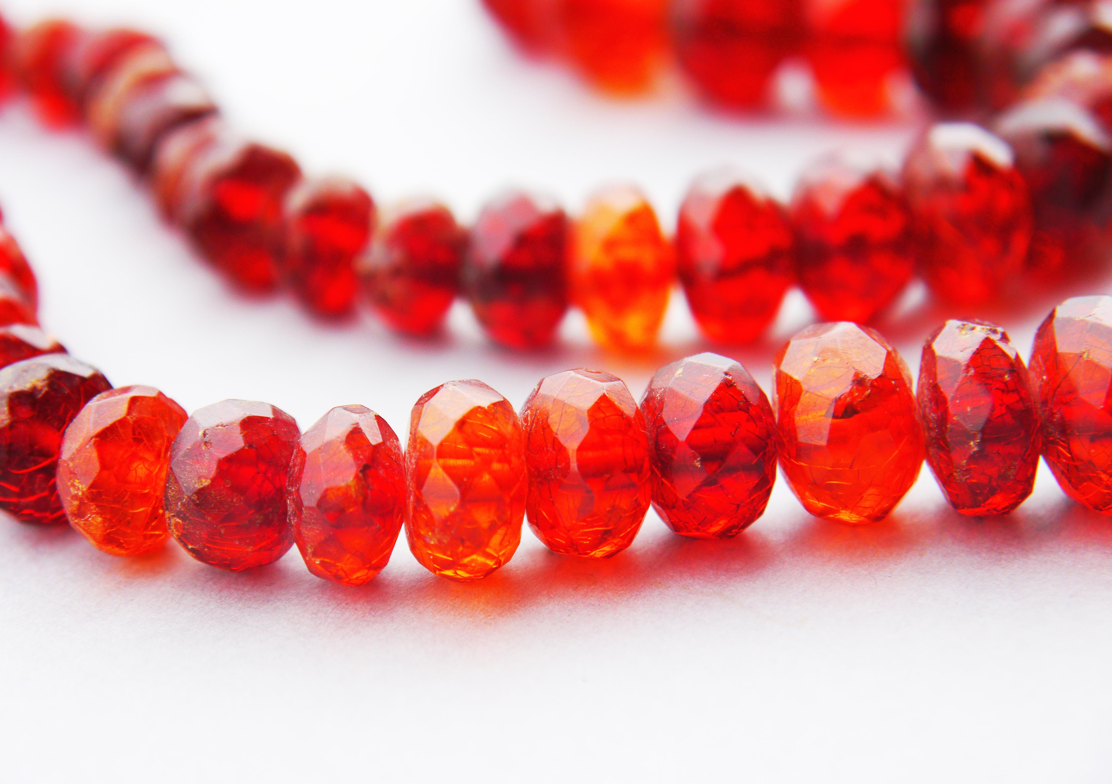 1900 Antique Danish Faceted Natural Amber Honey Cognac Necklace 58 /85gr For Sale 1