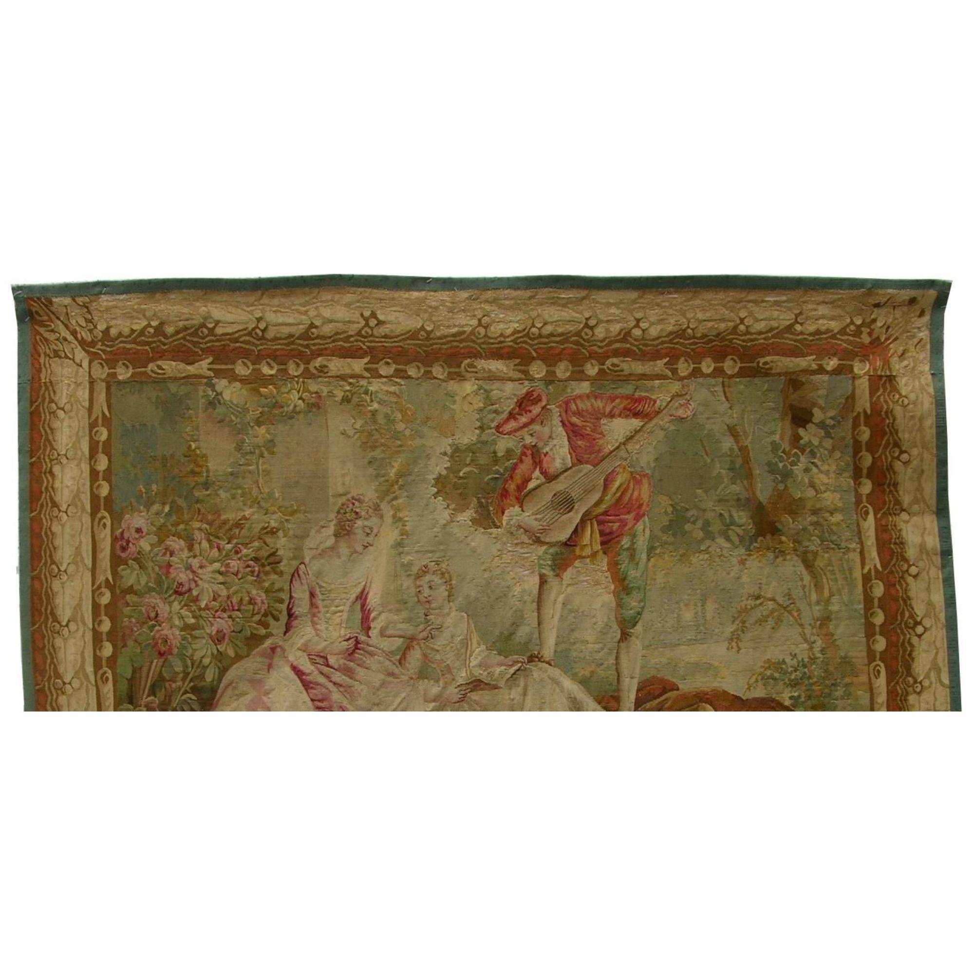 Unknown 1900 Antique French Tapestry 5'4