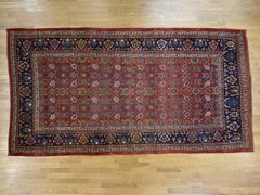 1900 Antique Hand Knotted Persian Bidjar Rug, Gallery Size