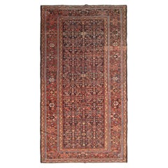 Tapis persan ancien Farahan 1900 Tapis géométrique ancien Farahan Tapis géométrique