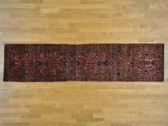 1900 Antique Persian Sarouk Runner Rug