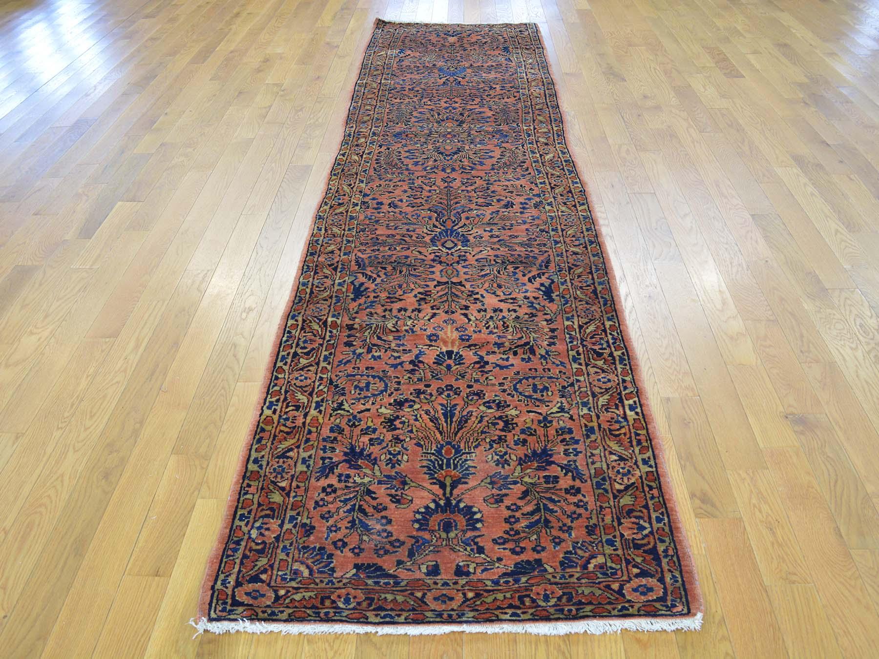 Sarouk Farahan 1900 Antique Persian Sarouk Runner Rug