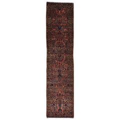 1900 Antique Persian Sarouk Runner Rug