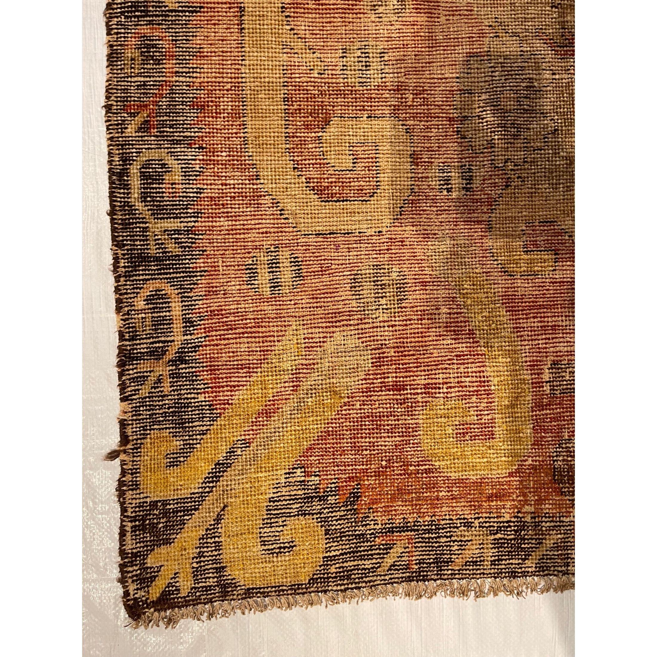 Other 1900 Antique Tribal Khotan Samarkand Rug For Sale