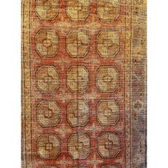 1900 Antique Uzbek Khotan Samarkand Rug