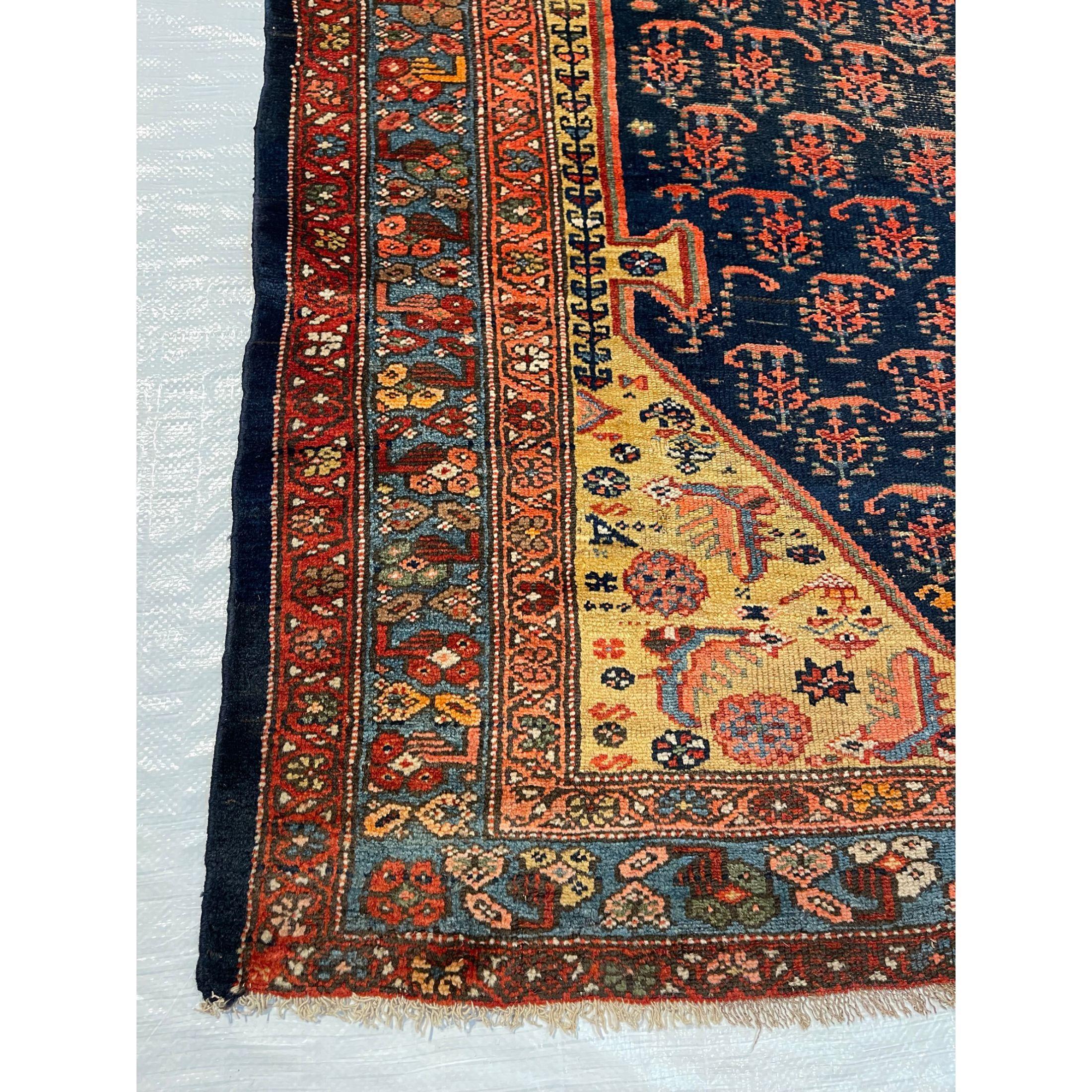 The city of Zanjan lies in the north-western area of Iran, this ancient city sprung up through salt mining in the area and was an important stop in the Silk Routes of Iran. Zanjan carpets are renowned for their rich, bright and exotic colours,