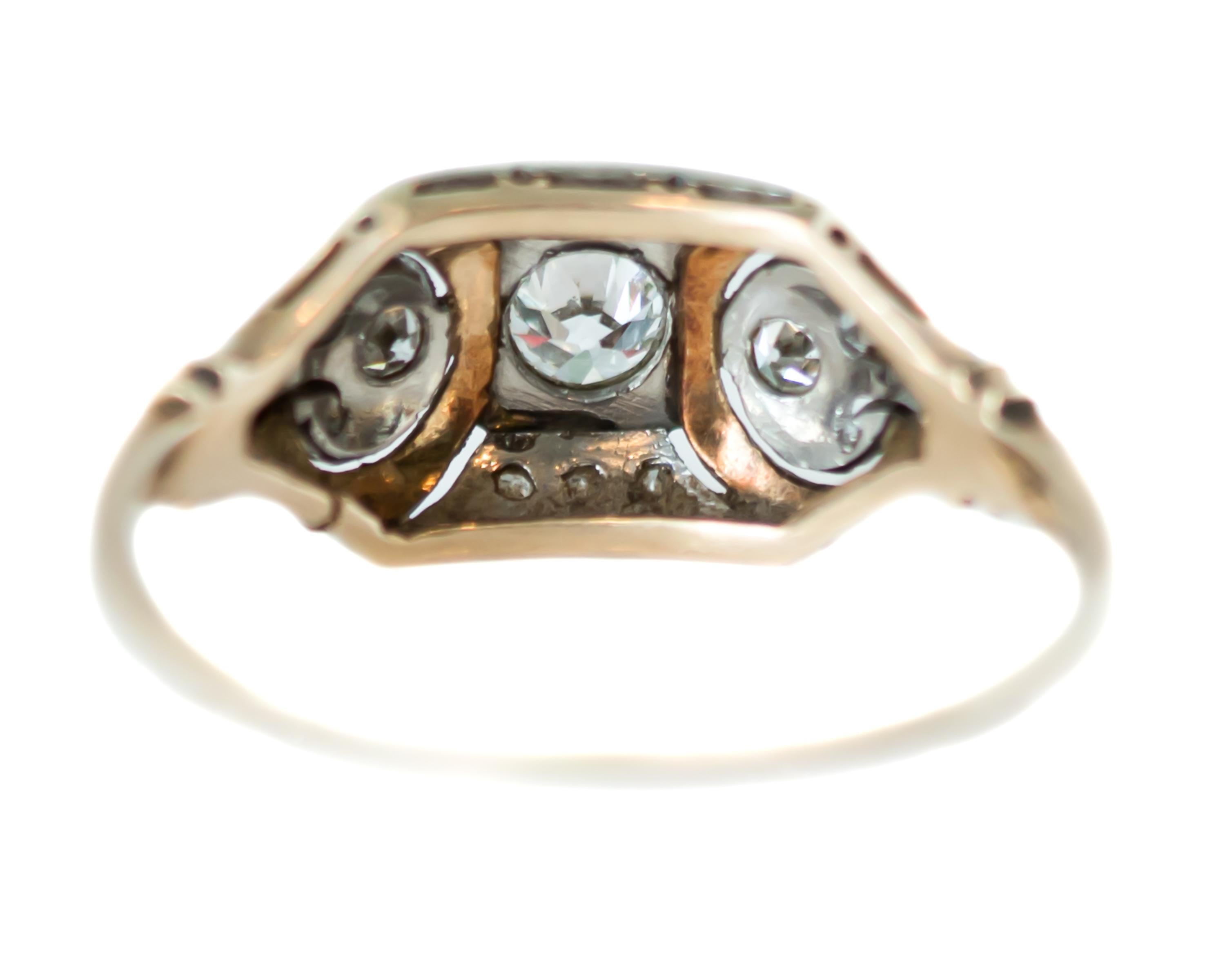 vintage palladium ring