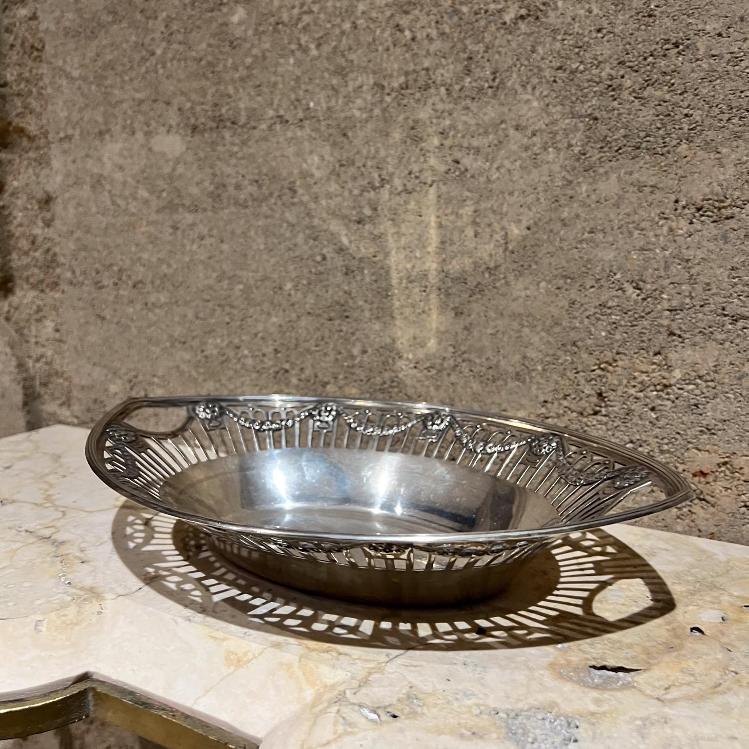 Französisches Jugendstil-Serviertablett aus Silber, 1900, Klemens Dahmen (Art nouveau) im Angebot
