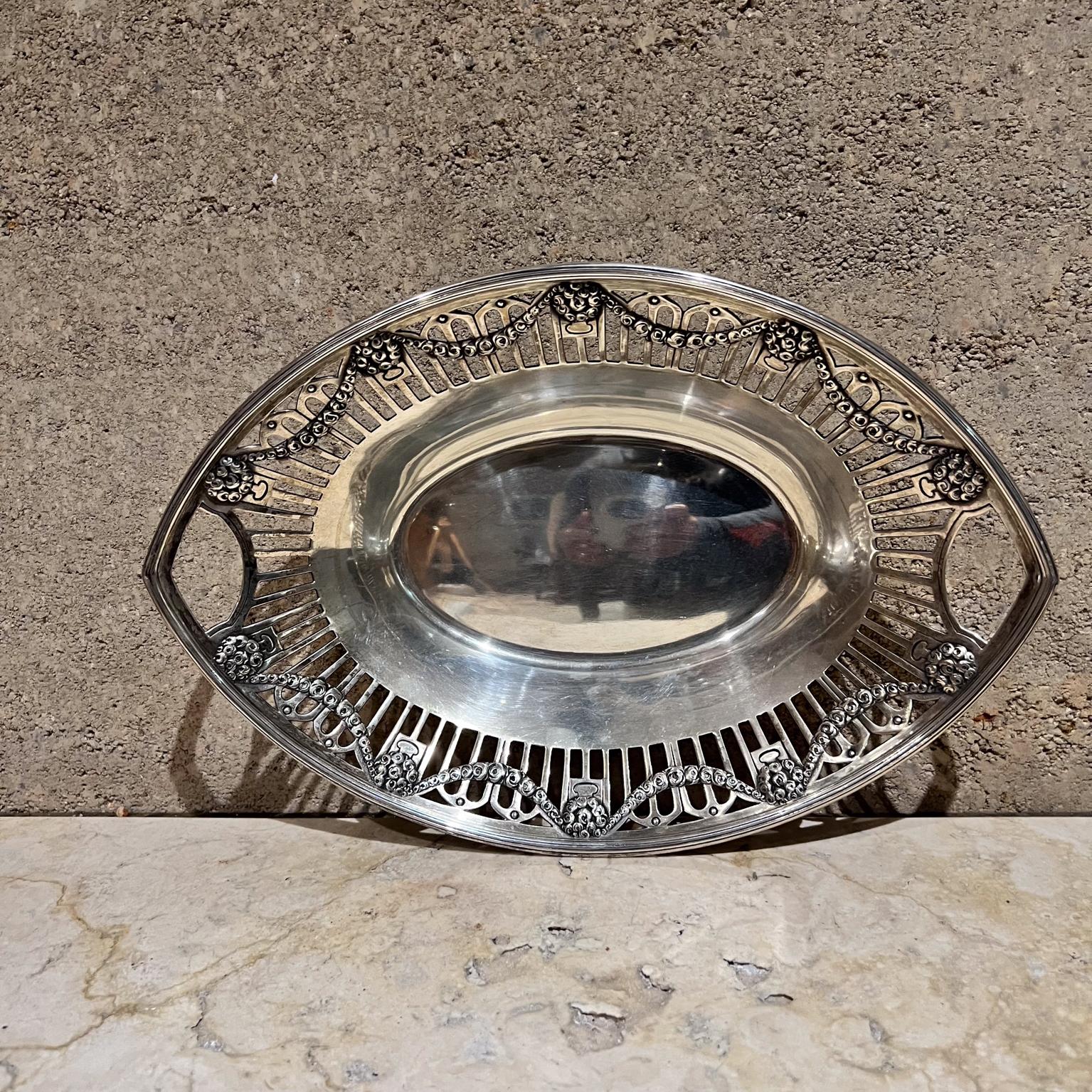 Französisches Jugendstil-Serviertablett aus Silber, 1900, Klemens Dahmen (Deutsch) im Angebot