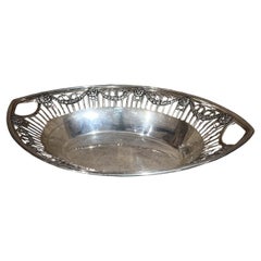 1900 Art Nouveau Bandeja para servir de plata alemana Clemens Dahmen