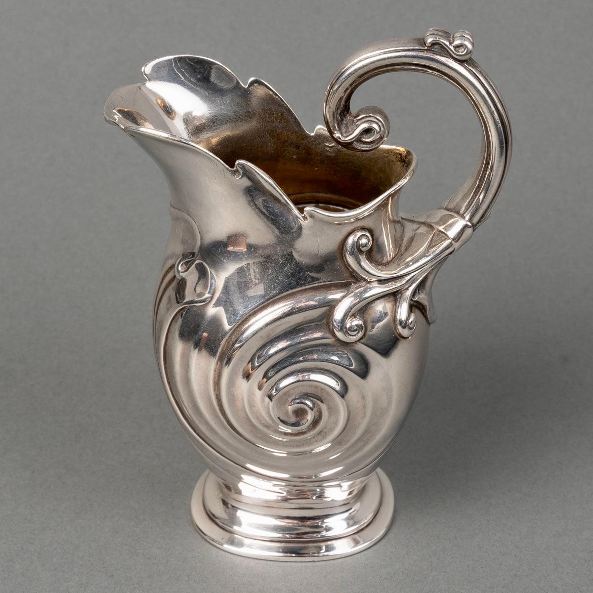 1900 Bonvallet Et Cardeilhac - Art Nouveau Juego de té y café Plata de ley Marfil en venta 2