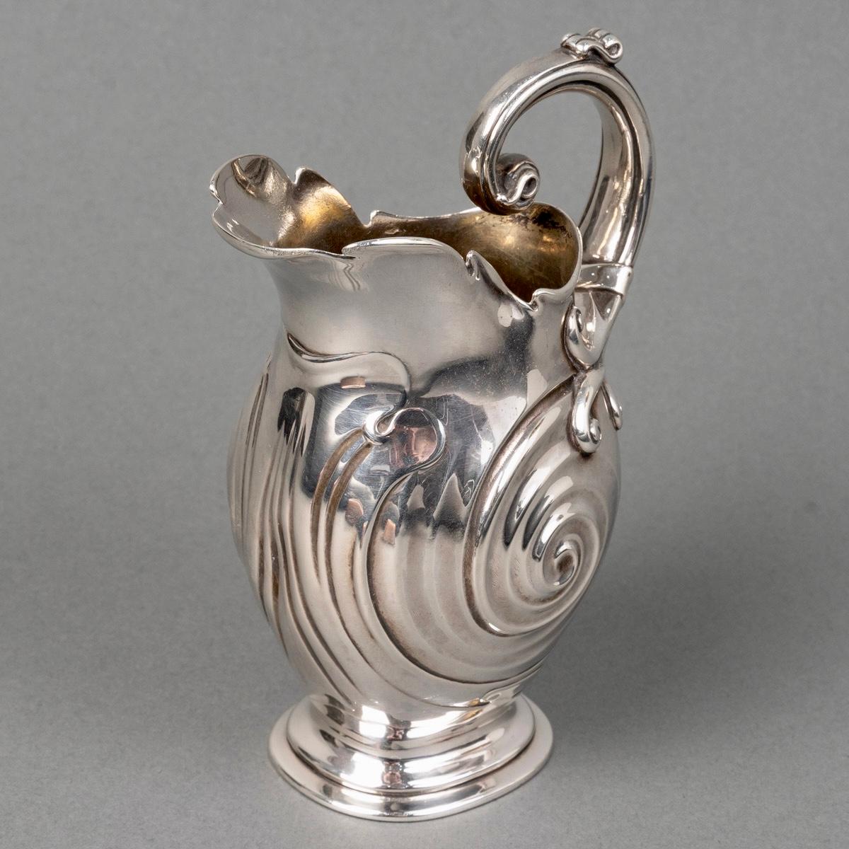 1900 Bonvallet Et Cardeilhac - Art Nouveau Juego de té y café Plata de ley Marfil en venta 3