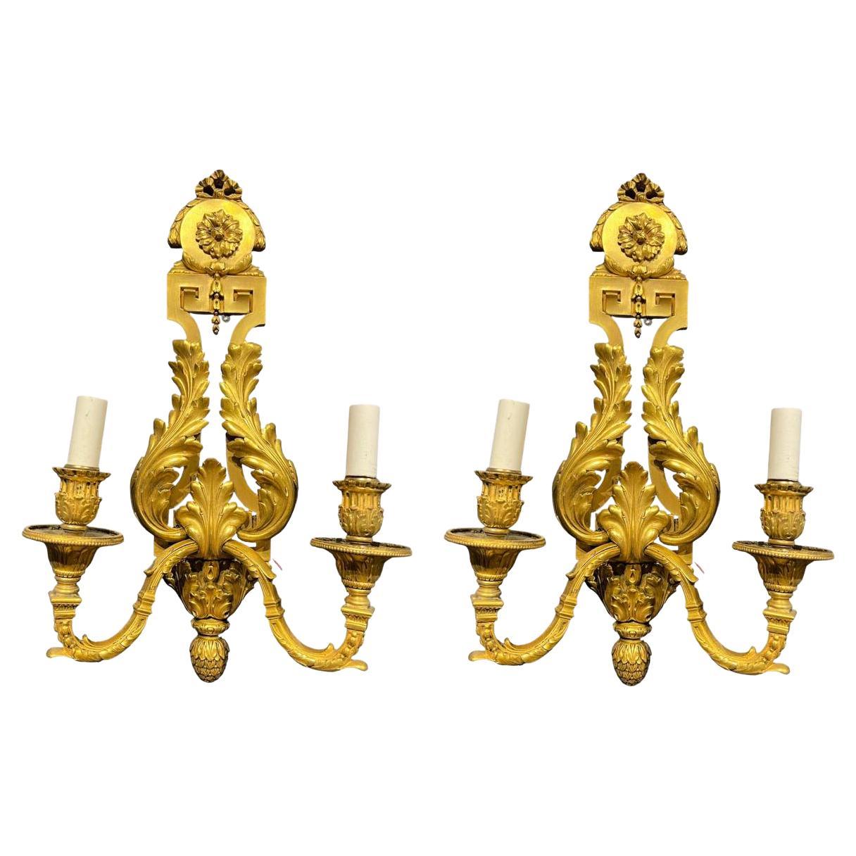1900's Caldwell Acanthus Leaves Sconces