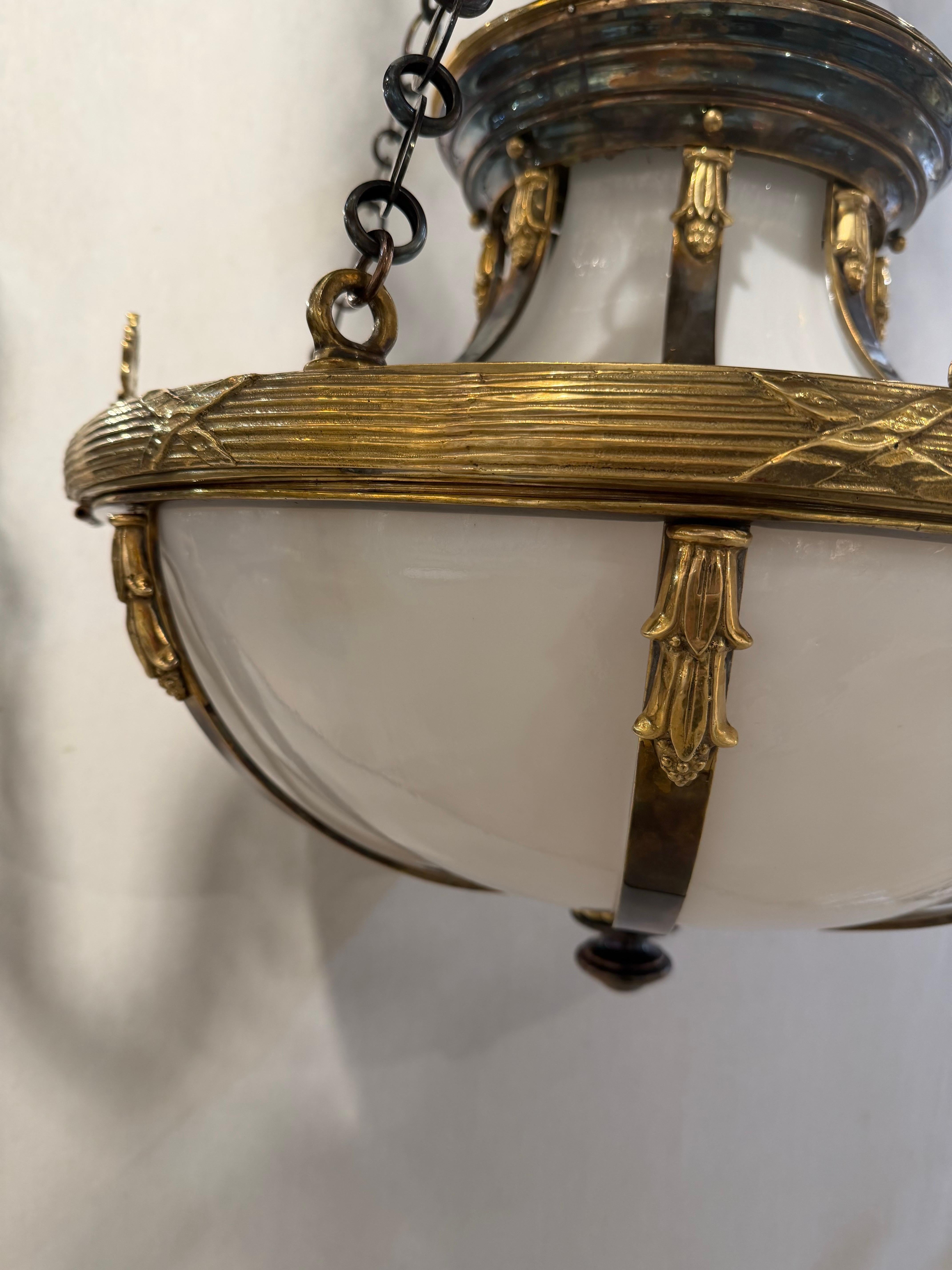 Lámpara de bronce Caldwell 1900 en venta 2