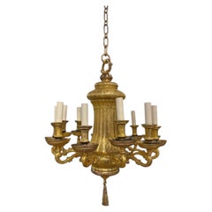 1900 Caldwell Gilt Bronze Caldwell Chandelier 12 Lights