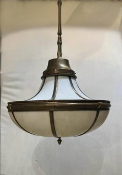 1900 Caldwell Leaded Glass Lantern