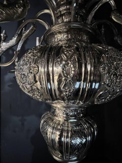 Lustre Caldwell de 1900 à 16 feux en métal argenté
