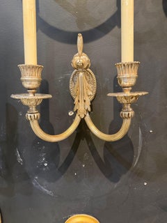 1900 Silver Plated Neoclassic Sconces by Edward F. Caldwell