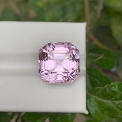 19.00 Carat Natural Loose Pink Kunzite Stone Asscher Cut Afghan Gemstone